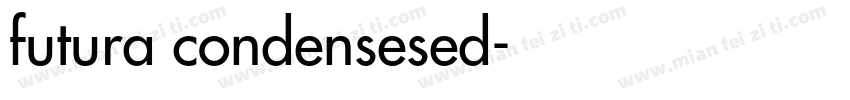 futura condensesed字体转换